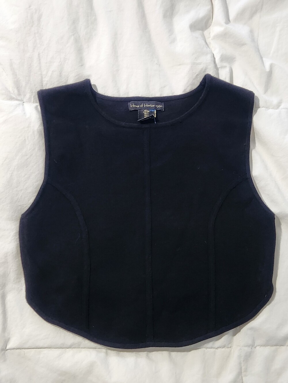 House of Harlow 1960 Tank Top Womens S Black Minimalist